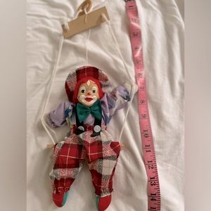 VINTAGE CLOWN MARIONETTE SHALOM TOY CO